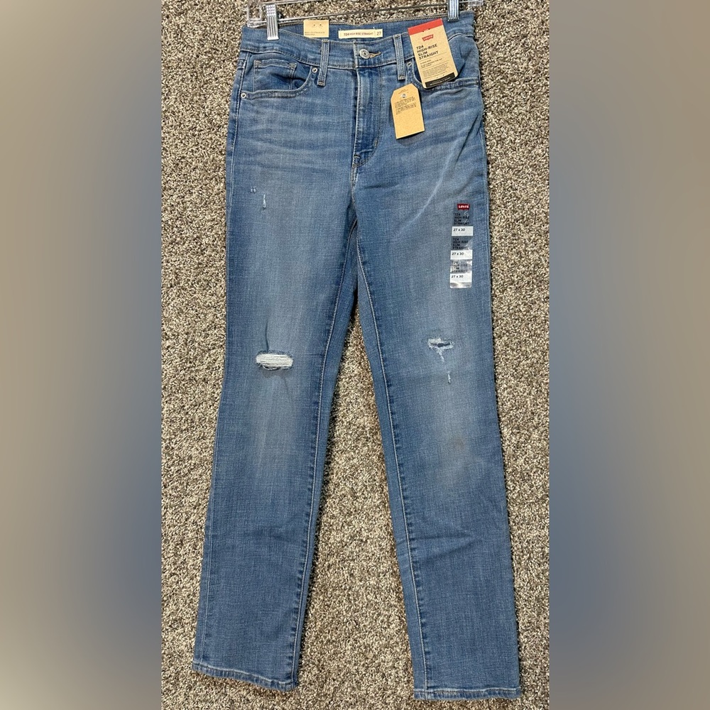 NWT Levi's 724 High Rise Straight Jeans Size 27 - Picture 4 of 7
